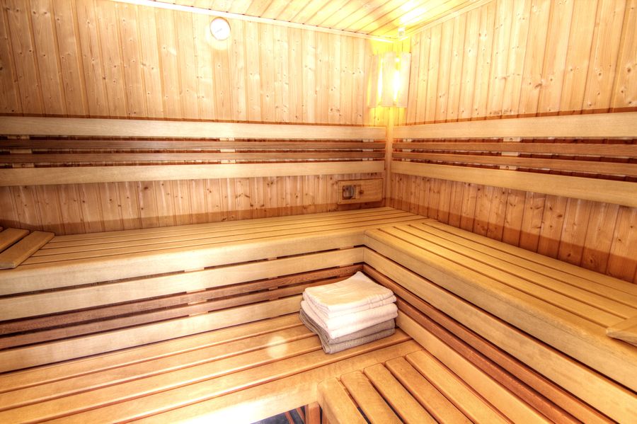 Wellness a sauna